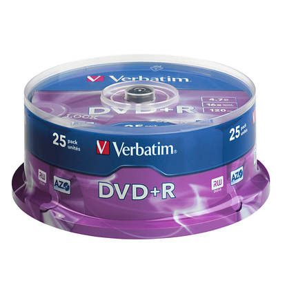 Artikelbild für verbatim DVD+R 4,7 GB, 25 St., Artikelnummer 768853