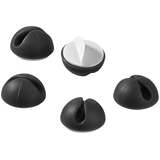 Artikelbild 1 für goobay Kabelclips schwarz 2,9 cm, 5 St., Artikelnummer 821280