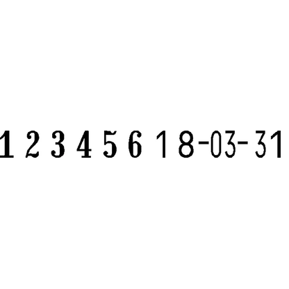 Artikelbild 5 für REINER Paginierstempel Modell ND6K selbstfärbend ohne Logo, 1 St., Artikelnummer 718820