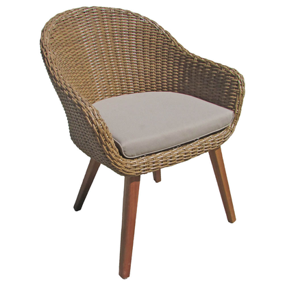 Artikelbild 2 für Garden Pleasure Gartenstühle mit Armlehnen CARSON braun, 2 St., Artikelnummer 134827