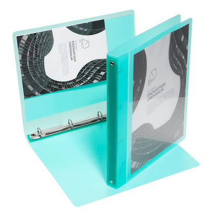 Artikelbild für EICHNER Präsentationsringbuch 4-Ringe grün-transparent 2,5 cm DIN A4, 1 St., Artikelnummer 322257
