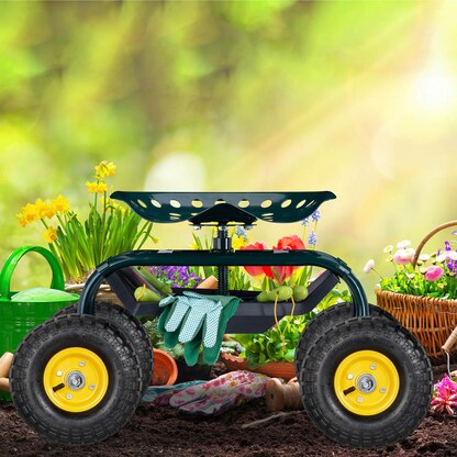 Artikelbild 6 für relaxdays Sackkarrenräder luftbereift schwarz, gelb Stahl Felgen, Achse 1,6 cm, Artikelnummer 451957