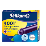 Artikelbild 1 für Pelikan Tintenpatronen für Füller 4001 TP/6 violett, 6 St., Artikelnummer 682482