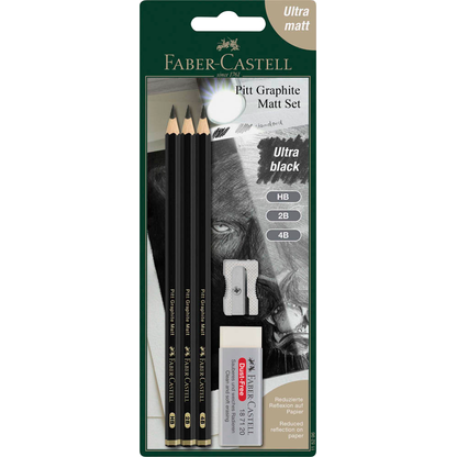 Artikelbild für FABER-CASTELL Pitt Graphite Bleistift-Set HB schwarz, 1 Set, Artikelnummer 277877