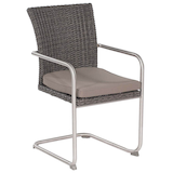 Artikelbild 1 für Sunny Smart® Gartenstuhl mit Armlehnen Scala grau, Metall, 1 St., Artikelnummer 309052