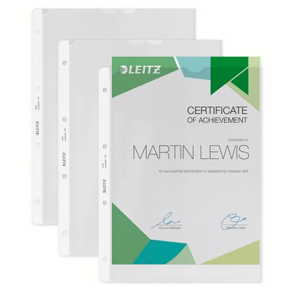 Artikelbild 5 für LEITZ Prospekthüllen 4720 DIN A4 transparent genarbt 0,13 mm, 100 St., Artikelnummer 578641
