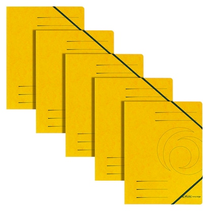 Artikelbild für herlitz Eckspanner easy orga DIN A4 gelb, 5 St., Artikelnummer 687939