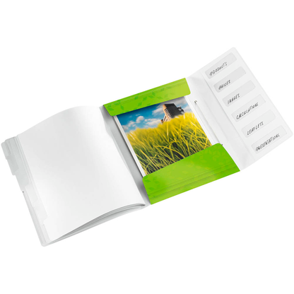 Artikelbild 2 für LEITZ Ordnungsmappe WOW 4633 6 Fächer grün, 1 St., Artikelnummer 895230
