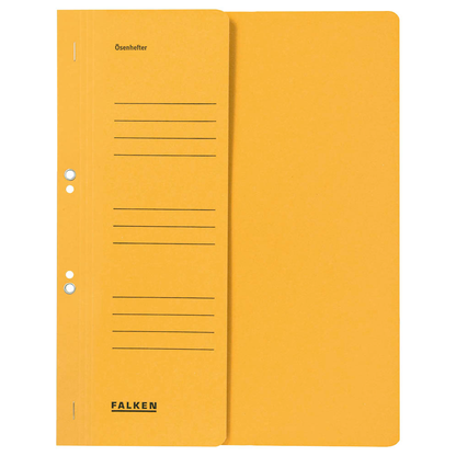 Artikelbild 2 für FALKEN Ösenhefter Karton gelb DIN A4, halber Deckel, 50 St., Artikelnummer 949952