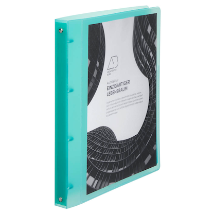 Artikelbild 4 für EICHNER Präsentationsringbuch 4-Ringe grün-transparent 2,5 cm DIN A4, 1 St., Artikelnummer 322257