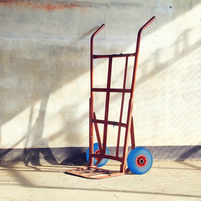 Artikelbild 4 für relaxdays Sackkarrenräder luftbereift blau, rot Kunststoff Felgen, Achse 2,5 cm, Artikelnummer 452272