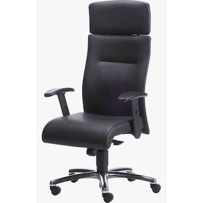 Artikelbild für Nowy Styl Chefsessel Neo Leder schwarz, Gestell chrom, Artikelnummer 485997