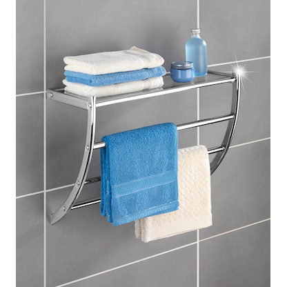 Artikelbild 2 für WENKO Wandregale Pescara silber 56,0 x 21,5 x 46,0 cm, 1 St., Artikelnummer 528957