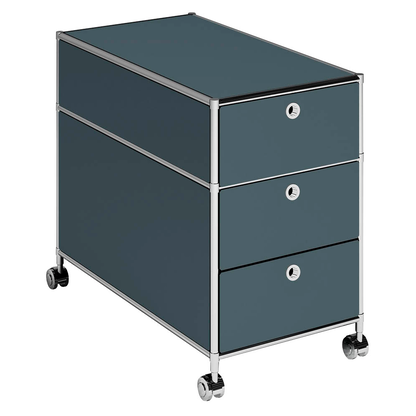 Artikelbild für viasit System4 Rollcontainer anthrazit 3 Auszüge 42,0 x 78,0 x 62,0 cm, Artikelnummer 135451