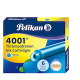Artikelbild 1 für Pelikan Tintenpatronen für Füller 4001 TP/6 türkis, 6 St., Artikelnummer 682494