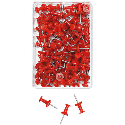 Artikelbild für WEDO Pinnnadeln Diabolo rot, 100 St., Artikelnummer 719532