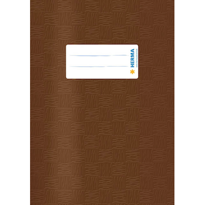 Artikelbild für HERMA Heftumschlag mit Baststruktur braun Kunststoff DIN A5, 1 St., Artikelnummer 831832