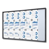 Artikelbild 1 für Showdown® Displays Schaukasten SLIM grau 21x DIN A4 156,6 x 5,0 x 94,8 cm, 1 St., Artikelnummer 103998