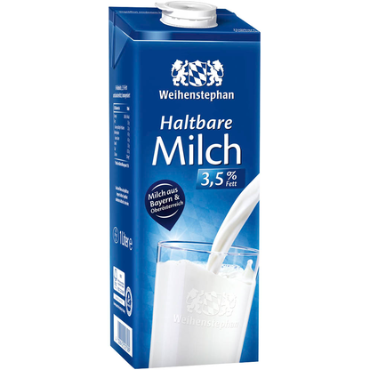 Artikelbild 2 für Weihenstephan Milch 3,5 % 12x 1,0 l, Artikelnummer 509154