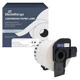 Artikelbild 1 für MediaRange Endlospapierrolle für Etikettendrucker ersetzt brother DK-22205 weiß, 62,0 mm, 1 x 1 Etiketten, Artikelnummer 708366