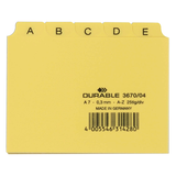Artikelbild 1 für DURABLE Karteikartenregister A-Z gelb, Artikelnummer 138602