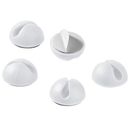 Artikelbild für goobay Kabelclips weiß 2,9 cm, 5 St., Artikelnummer 821314