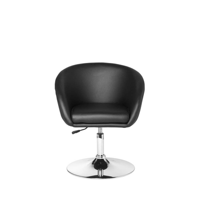 Artikelbild 2 für AMSTYLE Besuchersessel schwarz silber Kunstleder 62,0 x 55,0 x 72,0 - 84,0 cm, 1 St., Artikelnummer 624383