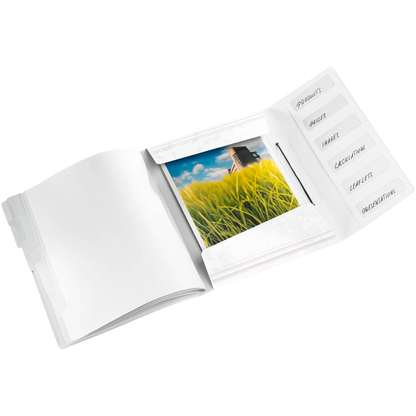 Artikelbild 2 für LEITZ Ordnungsmappe WOW 4633 6 Fächer weiß, 1 St., Artikelnummer 899935