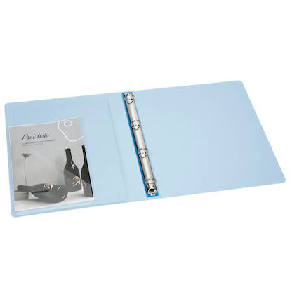 Artikelbild 5 für EICHNER Präsentationsringbuch 4-Ringe blau-transparent 2,5 cm DIN A4, 1 St., Artikelnummer 322143