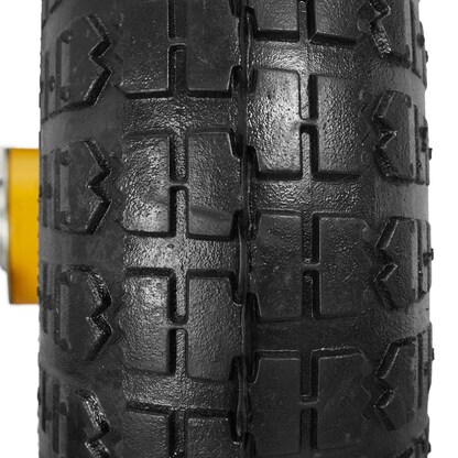 Artikelbild 7 für relaxdays Sackkarrenräder luftbereift schwarz, gelb Stahl Felgen, Achse 1,6 cm, Artikelnummer 451957