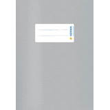 Artikelbild 1 für HERMA Heftumschlag mit Baststruktur grau Kunststoff DIN A4, Artikelnummer 830871