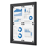 Artikelbild 1 für Showdown® Displays Schaukasten schwarz 4x DIN A4 59,2 x 2,3 x 69,6 cm, 1 St., Artikelnummer 104009