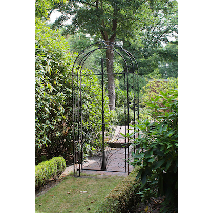 Artikelbild 2 für Garden Pleasure Rankbogen mit Tor BAGANA Metall braun Bogen 108,0 x 229,0 cm, 1 St., Artikelnummer 285068