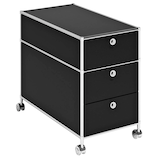 Artikelbild 1 für viasit System4 Rollcontainer schwarz 3 Auszüge 42,0 x 78,0 x 62,0 cm, Artikelnummer 214148