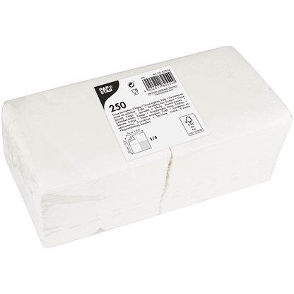 Artikelbild 2 für PAPSTAR Servietten weiß 2-lagig 25,0 x 25,0 cm, 250 St., Artikelnummer 386862