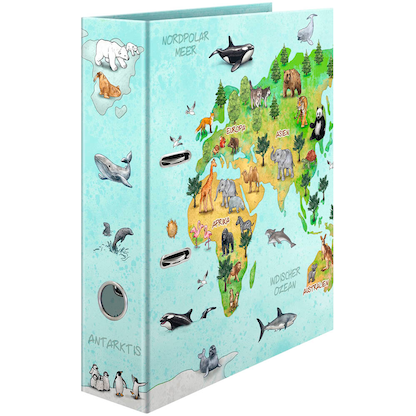 Artikelbild 2 für HERMA Motivordner Weltkarte 7,0 cm DIN A4, 1 St., Artikelnummer 689376