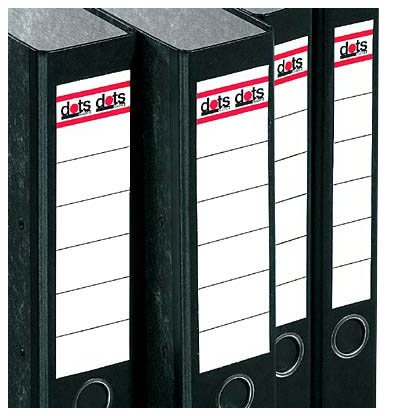 Artikelbild 2 für dots Ordneretiketten weiß für 5,0 cm Rückenbreite, 10 St., Artikelnummer 857748