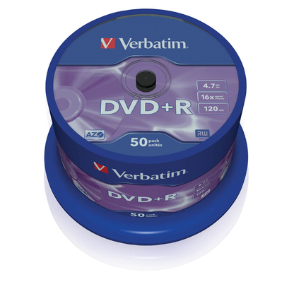Artikelbild 2 für verbatim DVD+R 4,7 GB, 50 St., Artikelnummer 910091