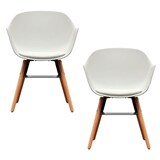 Artikelbild 1 für meet powered by PAPERFLOW Schalenstühle Wiseman CHWISEX2.23.13 weiß Kunststoff, 2 St., Artikelnummer 516745