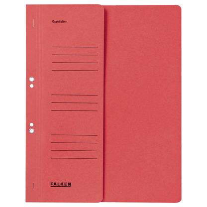 Artikelbild 2 für FALKEN Ösenhefter Karton rot DIN A4, halber Deckel, 50 St., Artikelnummer 949974