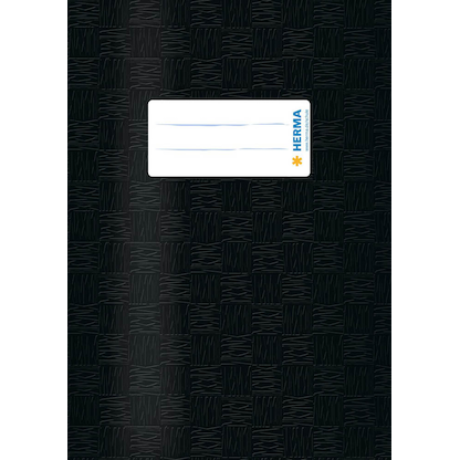 Artikelbild für HERMA Heftumschlag mit Baststruktur schwarz Kunststoff DIN A5, 1 St., Artikelnummer 831853