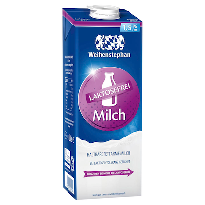 Artikelbild 2 für Weihenstephan LAKTOSEFREI Milch 1,5 % 12x 1,0 l, Artikelnummer 509147