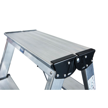 Artikelbild 3 für KRAUSE Stehleiter beidseitig MONTO Dopplo silber 2x 8 Stufen, H: 187,0 cm, Artikelnummer 569184