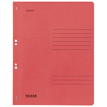 Artikelbild 2 für FALKEN Ösenhefter Karton rot DIN A4, 50 St., Artikelnummer 949988