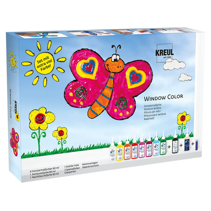 Artikelbild für KREUL Fenstermalfarben farbsortiert 8x 80,0 ml, Artikelnummer 513404