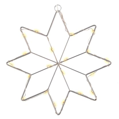 Artikelbild 11 für Idena Metallsterne Kristall LED Dekoleuchten weiß, 3 St., Artikelnummer 761862