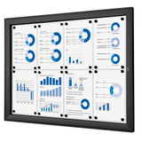 Artikelbild 1 für Showdown® Displays Schaukasten schwarz 8x DIN A4 96,1 x 2,3 x 69,6 cm, 1 St., Artikelnummer 104028