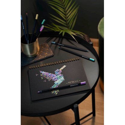 Artikelbild 2 für FABER-CASTELL Black Edition Metallic Buntstifte farbsortiert, 12 St., Artikelnummer 278006