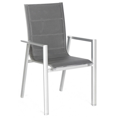 Artikelbild für Sunny Smart® Gartenstuhl mit Armlehnen Concept silber/schwarz, Metall, 1 St., Artikelnummer 308789