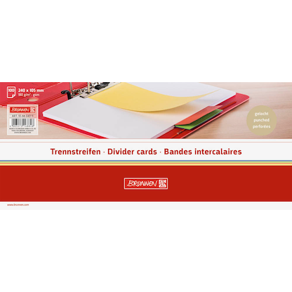 Artikelbild 2 für BRUNNEN Trennstreifen chamois, 180 g/qm Karton 24,0 x 10,5 cm, 10 St., Artikelnummer 683328